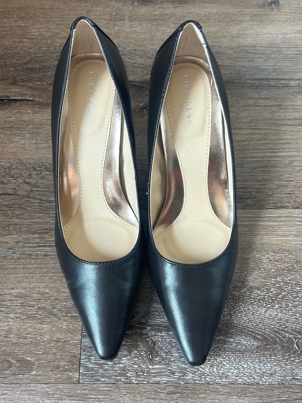 Calvin Klein Brown Pointed-Toe Women's Heels
